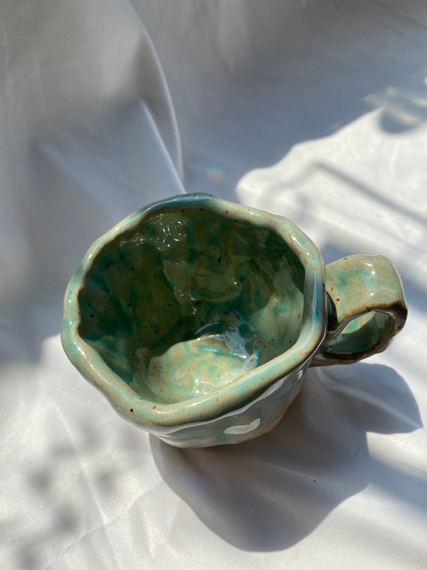 Earth Mug. recycled clay.