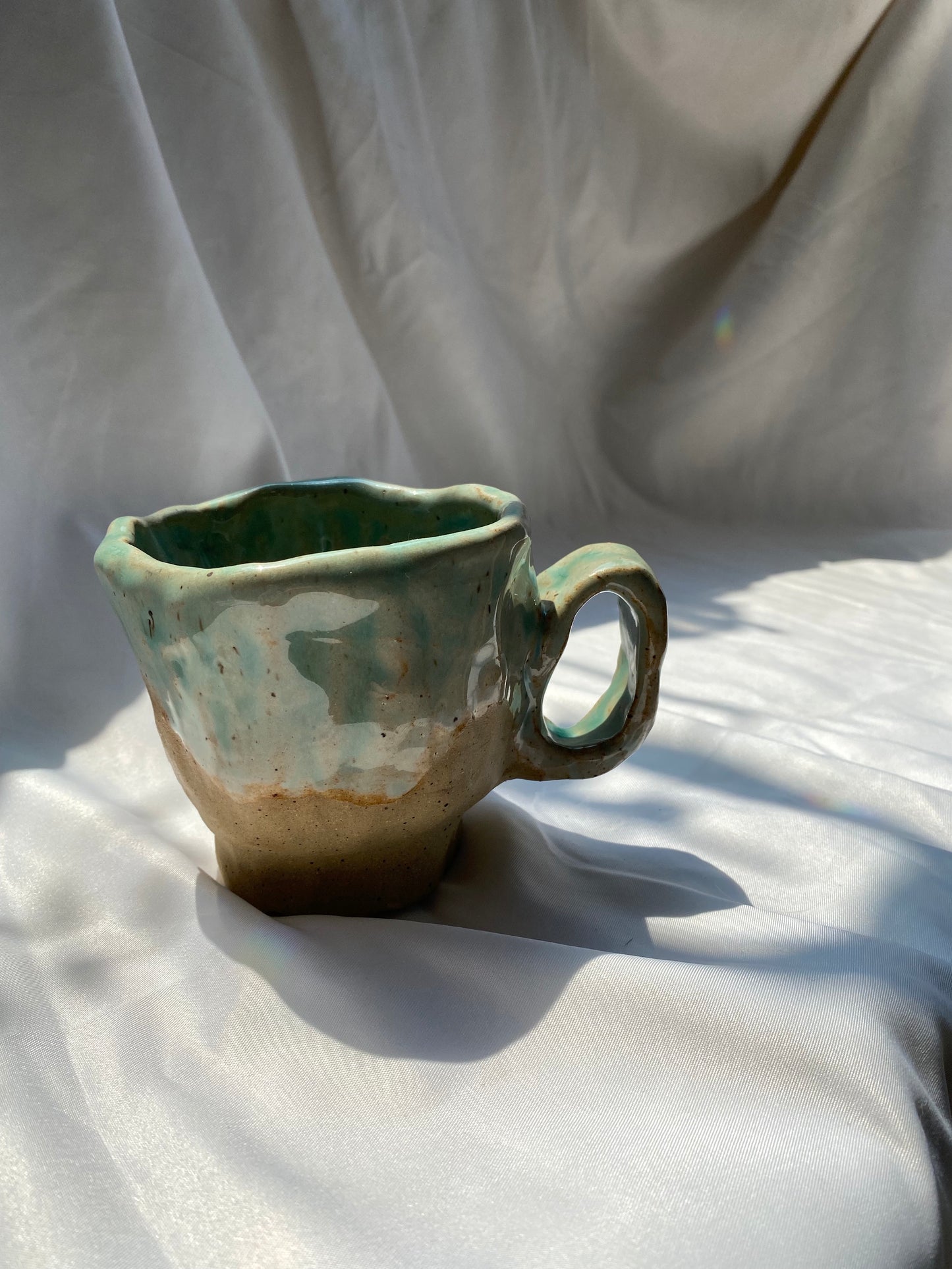 Earth Mug. recycled clay.