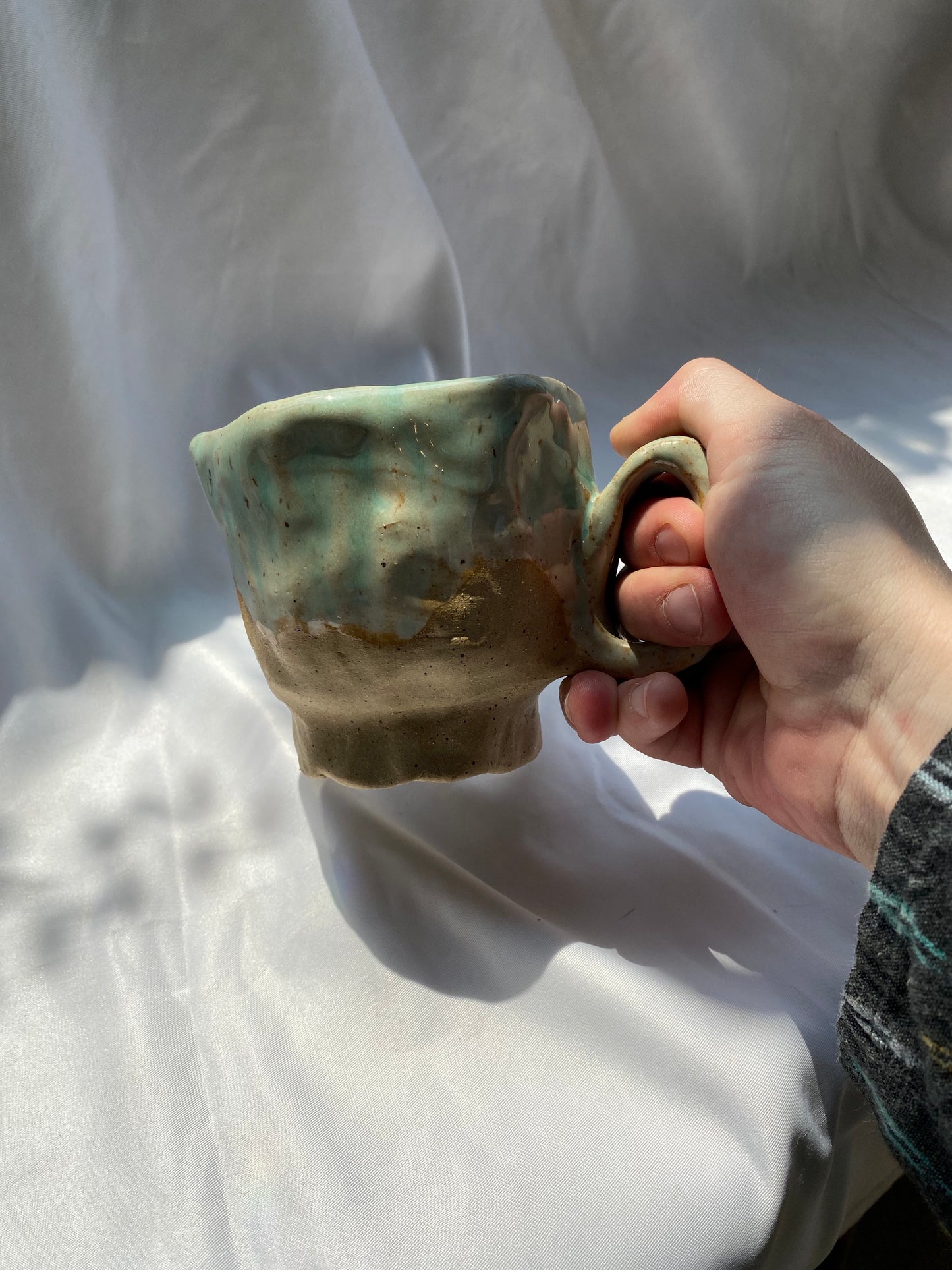 Earth Mug. recycled clay.