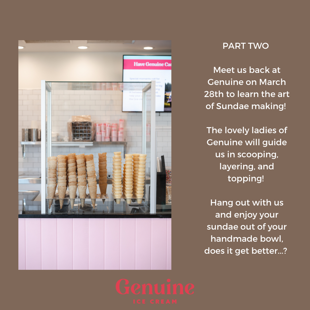 Sundae School with Genuine Ice Cream!