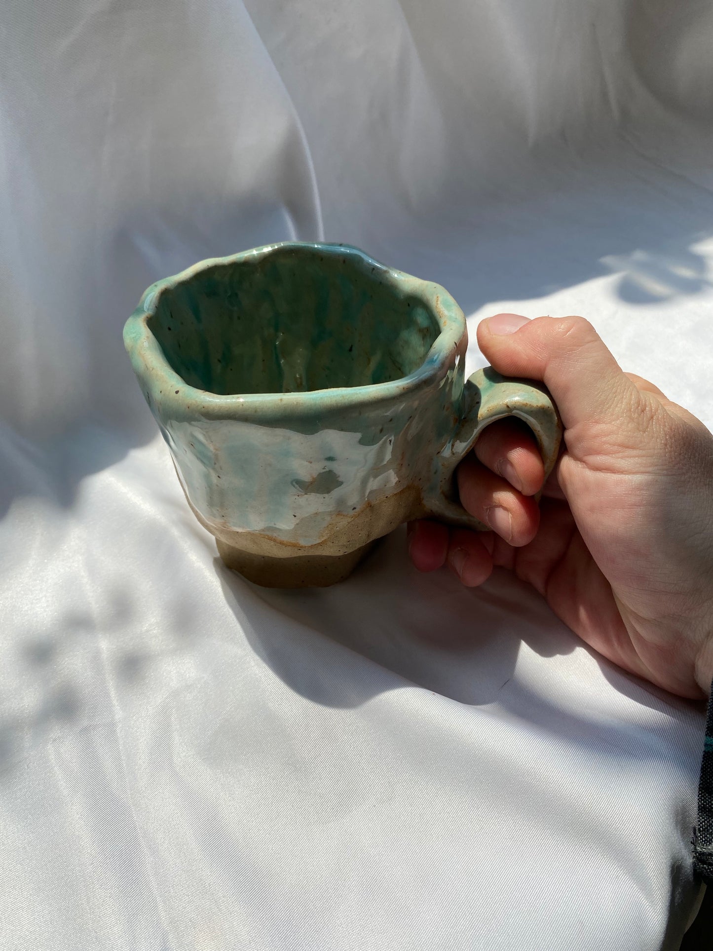 Earth Mug. recycled clay.